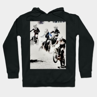 And the Race Begins - Motocross Racers Hoodie